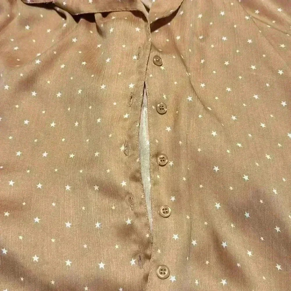 3/25 promo! Böhme star button up blouse - Picture 4 of 7